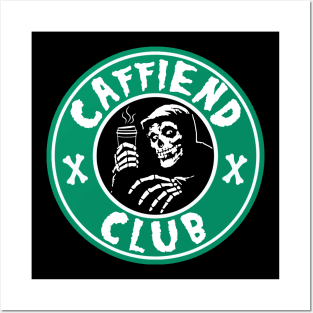 CAFFIEND CLUB ))(( Crimson Ghost Coffee Blend Posters and Art